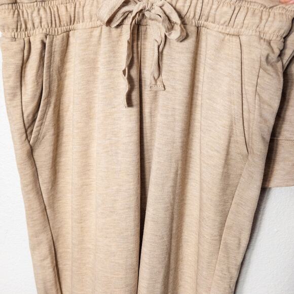 Splendid Knit Jumpsuit Beige Size Medium Neutral Minimalist Loungewear - Picture 5 of 9